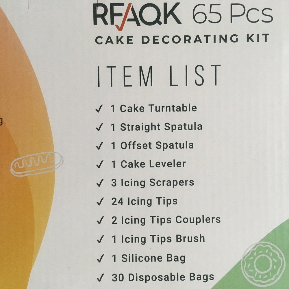 brand new RFAQK 65 piece Cake Decorating Kit Baking Pastry Tools - Picture 3 of 5